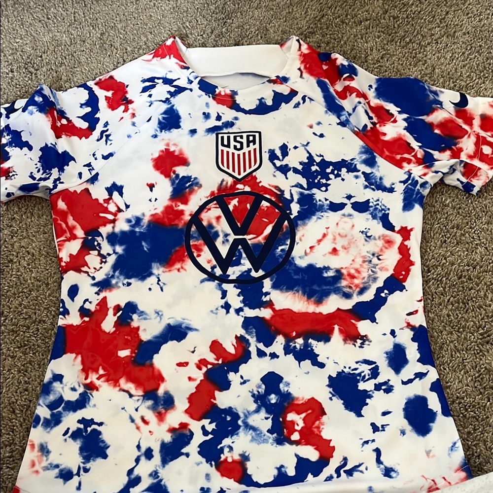 USWNT womens Tie-Dye Soccer Jersey